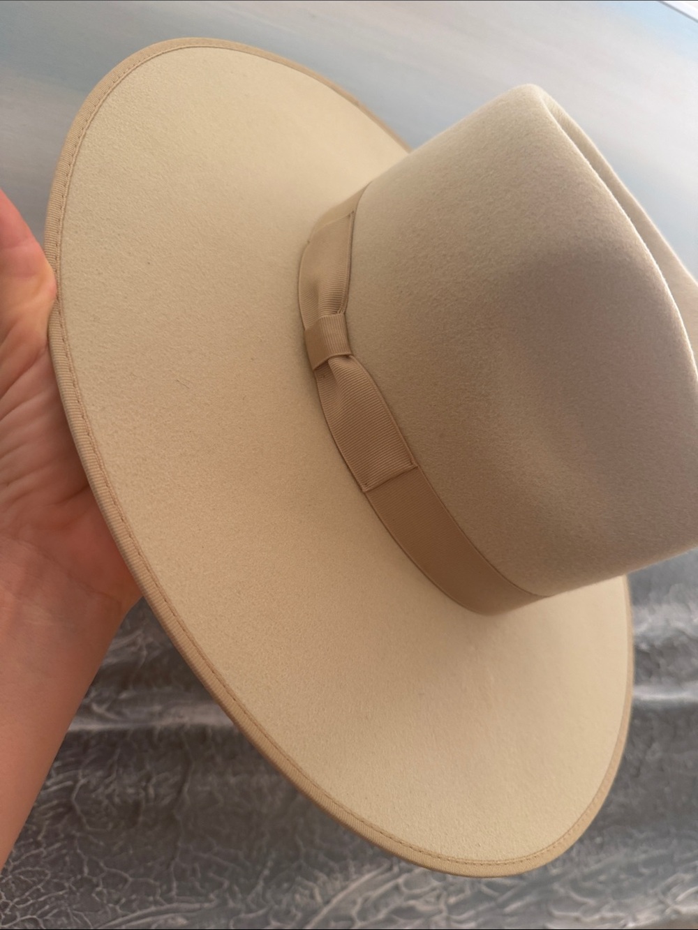 Lack of Color Pistachio Rancher Hat Wide Brim Felt Fedora Sz. M 57 cm Like New - Picture 8 of 11
